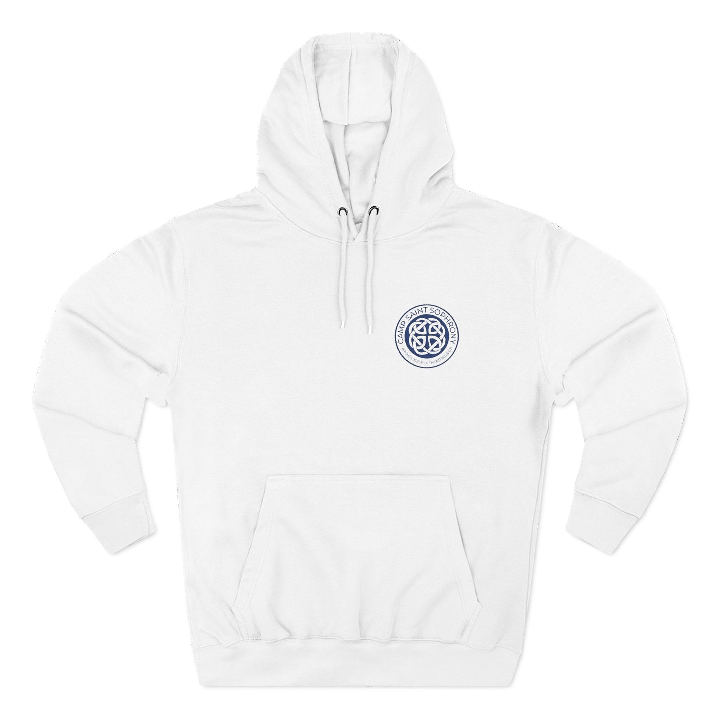 Hanorac din fleece cu logo albastru