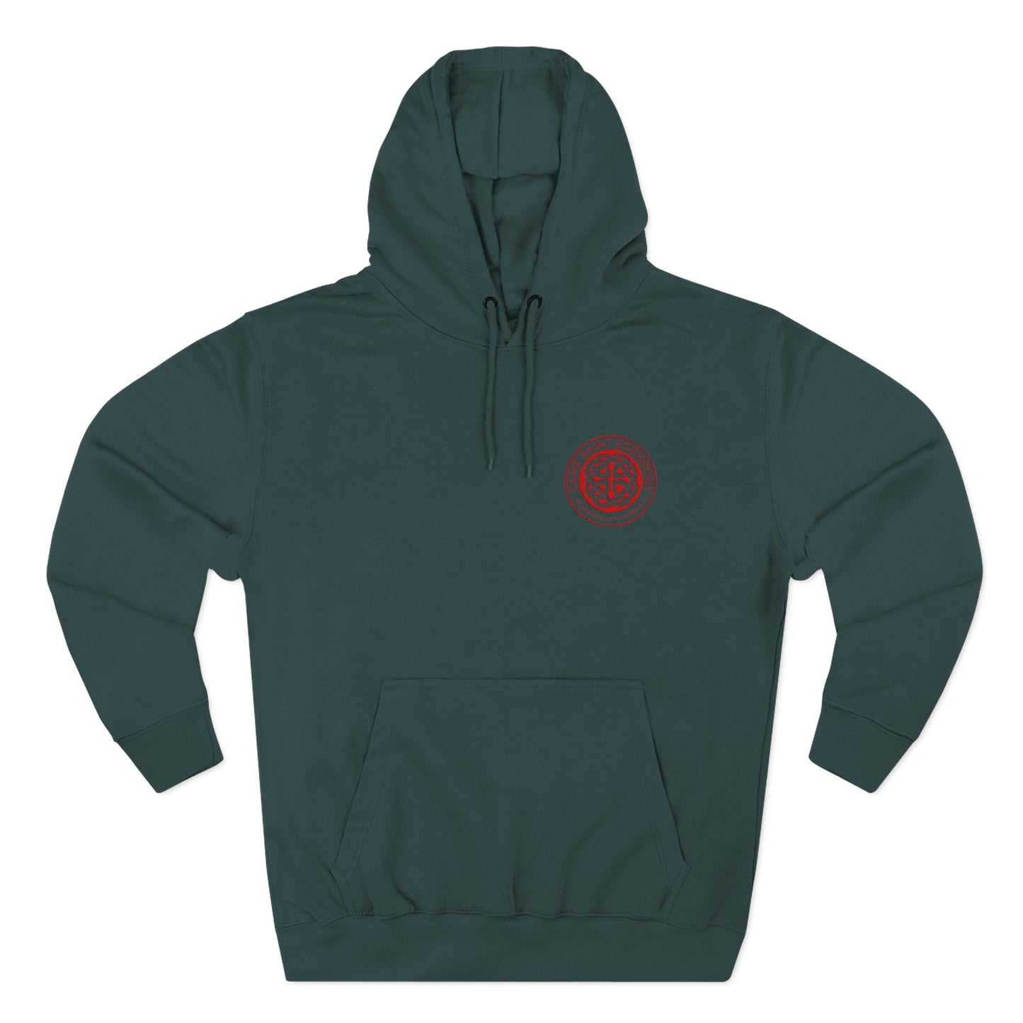 Red Logo Fleece Hoodie