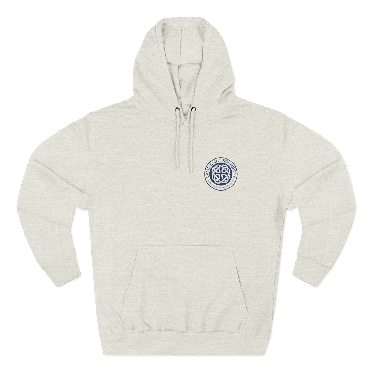 Hanorac din fleece cu logo albastru