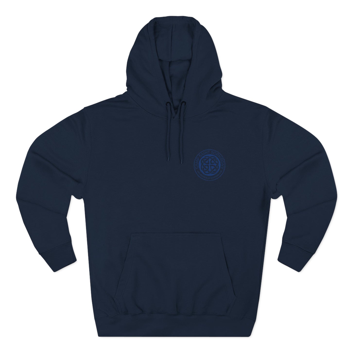 Hanorac din fleece cu logo albastru