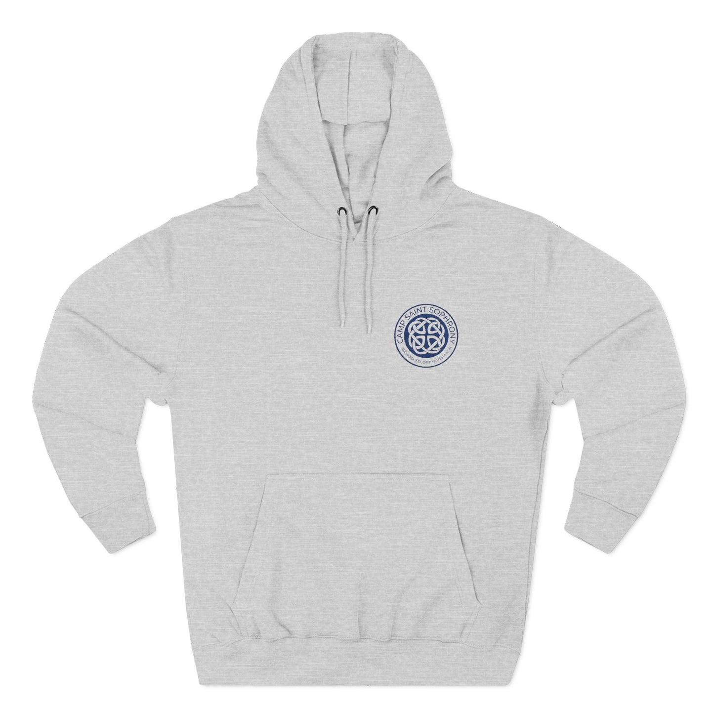 Hanorac din fleece cu logo albastru