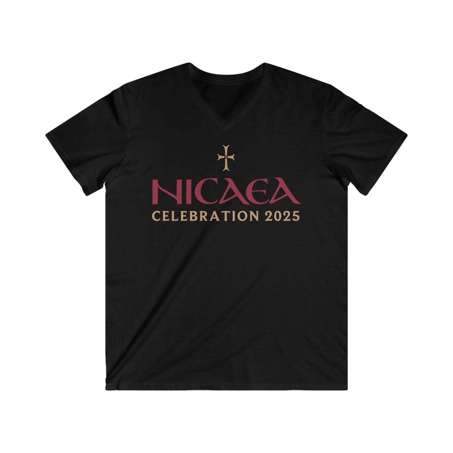 Men's Fitted V-Neck Short Sleeve Tee