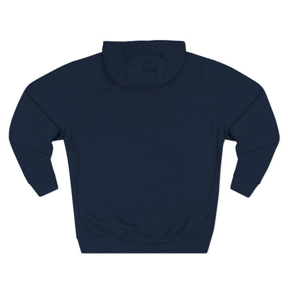 Hanorac din fleece cu logo albastru