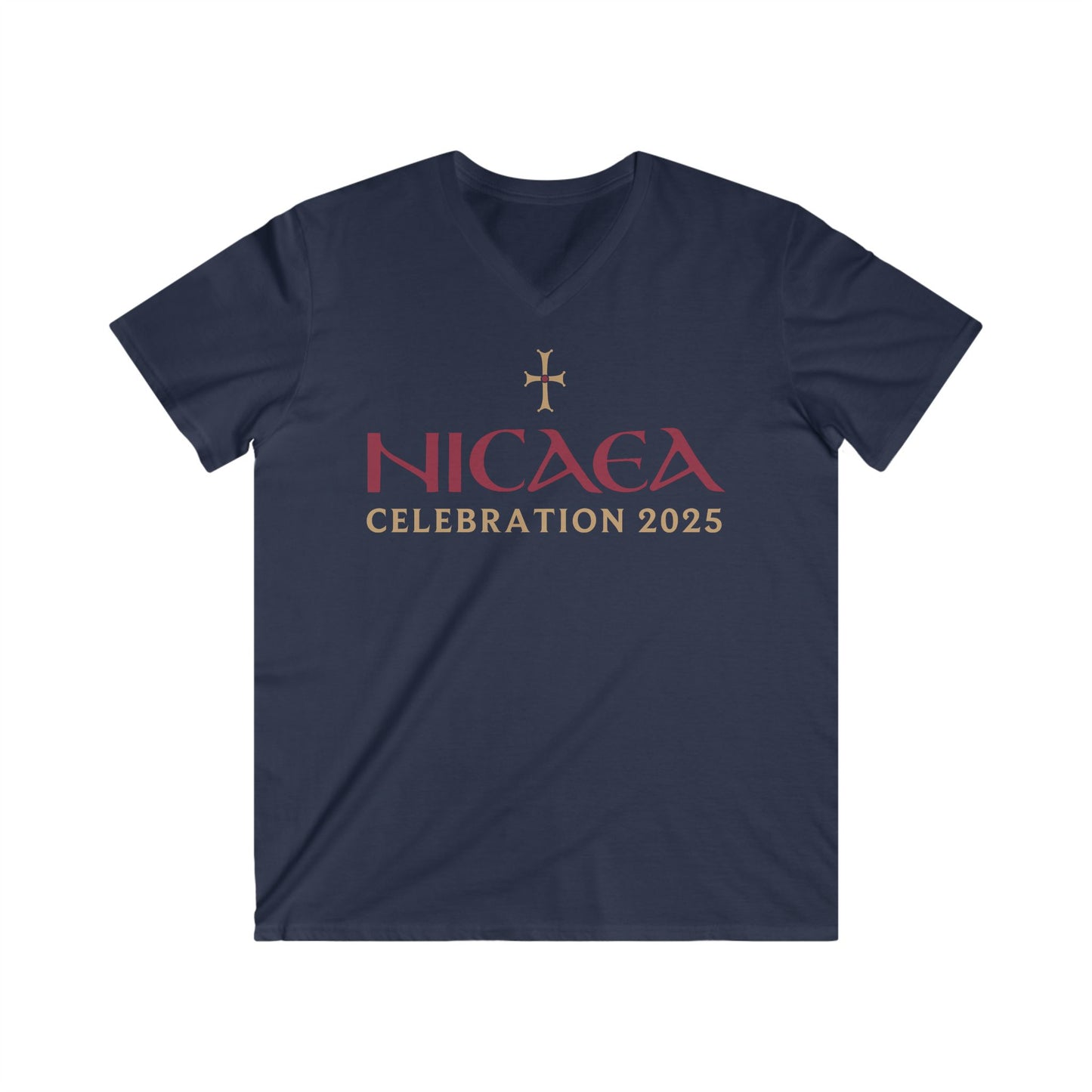 Men's Fitted V-Neck Short Sleeve Tee